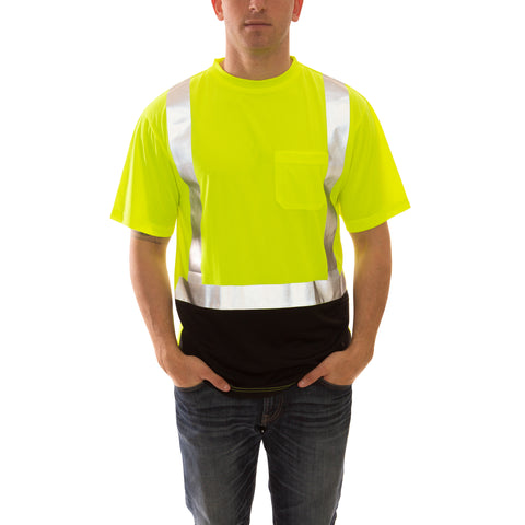 Job Sight Class 2 Black Front T-Shirt image 2