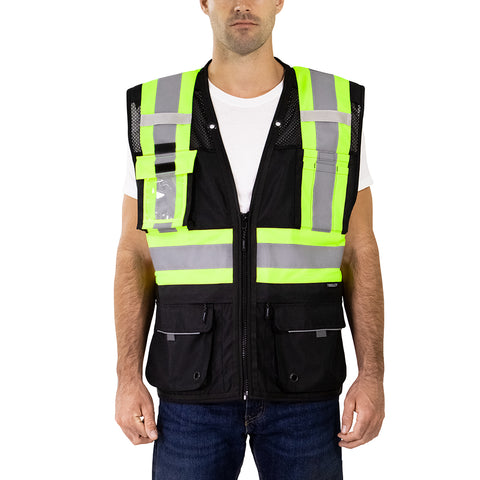 Class 1 Heavy Duty X-Back Surveyor Vest image 2