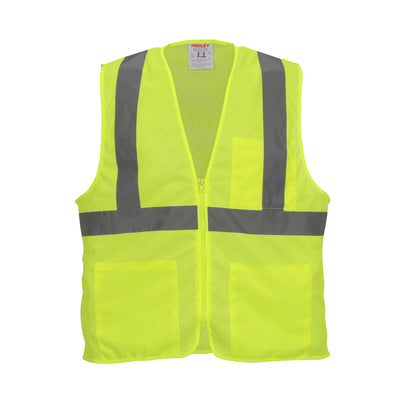 Job Sight Class 2 Zip-Up Mesh Vest